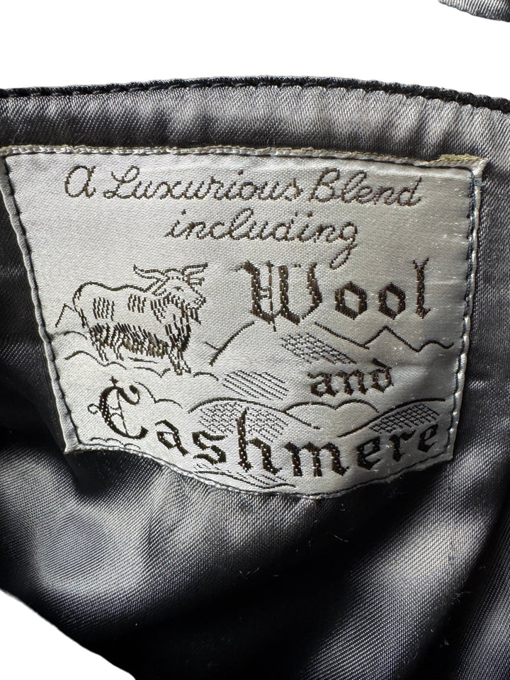 Wool Cashmere Blend Overcoat - XXL - Think Vintage