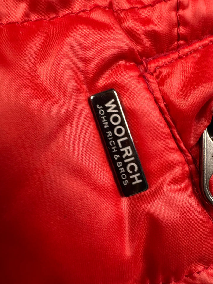 Woolrich Red Puffer Jacket - M - Think Vintage ltd