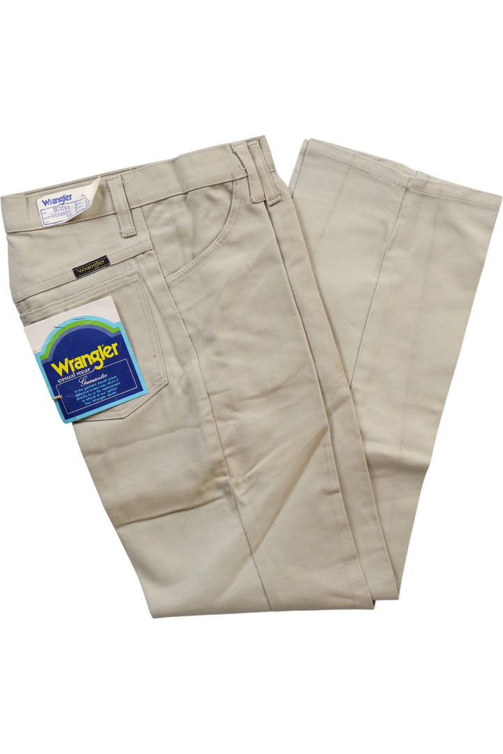 Wrangler Dessert Jeans Beige Denim - W28 L30 - Think Vintage