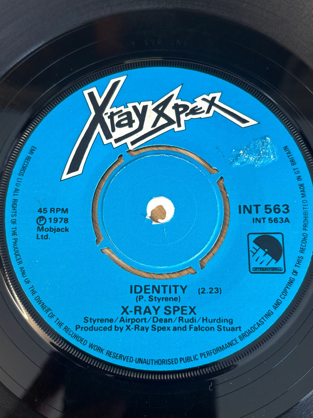 X-Ray Spex Identity 7-Inch Vinyl Record - Think Vintage ltd