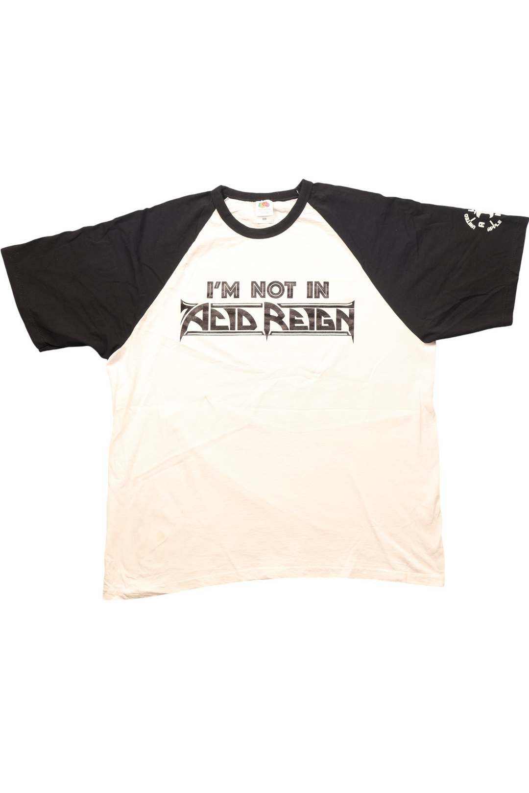 Y2K 'I'm Not In Acid Reign' Raglan T-Shirt - XL - Think Vintage Online Ltd