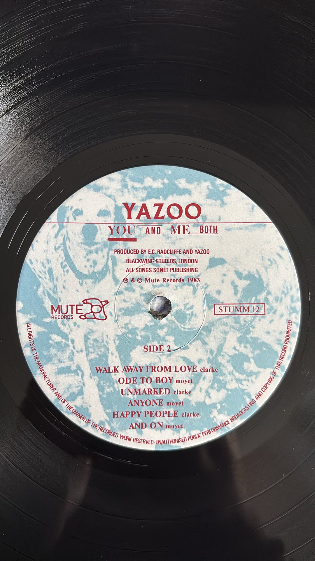 Yazoo You And Me Both Vinyl Record - Think Vintage Online Ltd