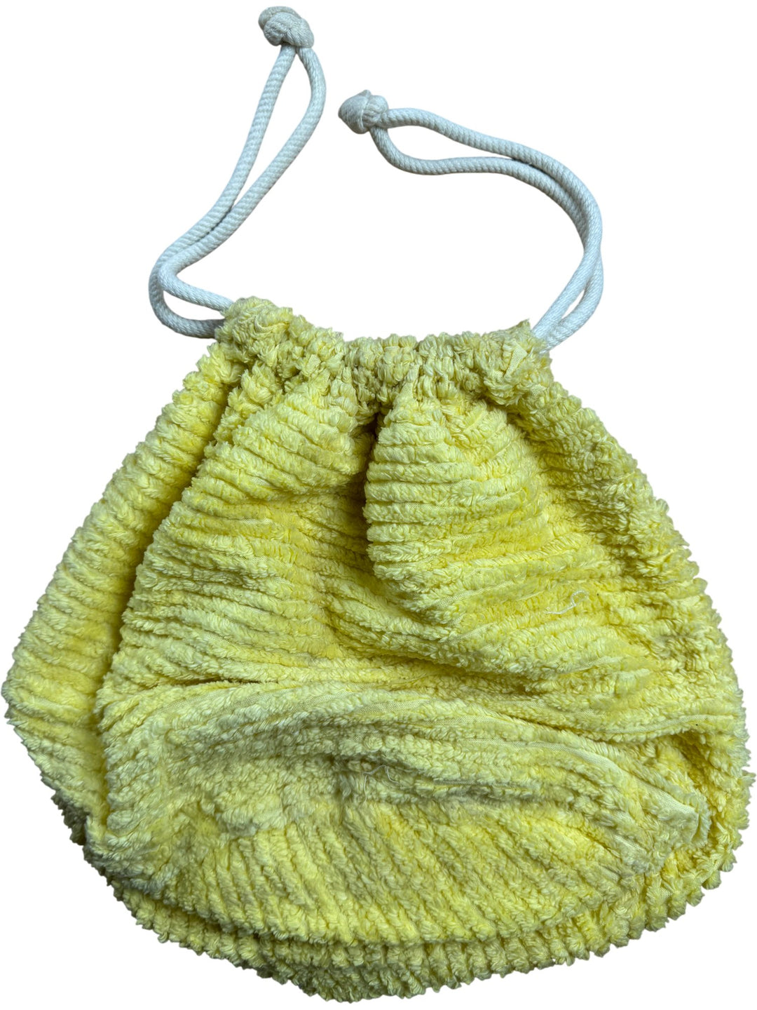 Yellow Drawstring Bag - Think Vintage ltd