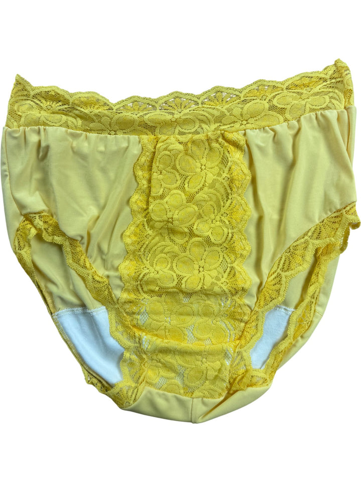 Yellow Lace Women's Briefs - Think Vintage ltd