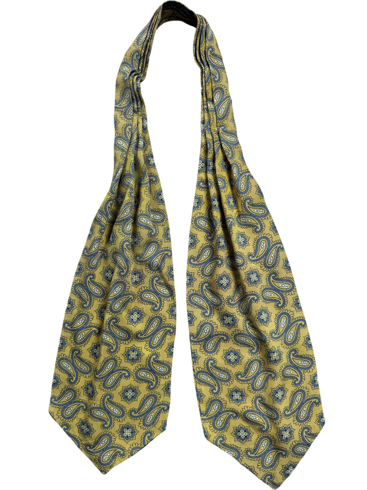 Yellow Paisley Necktie - Think Vintage ltd
