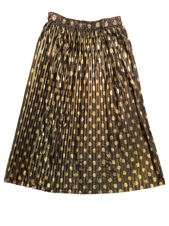 Yessica Polka Dot Pleated Skirt - W28-30 - Think Vintage ltd