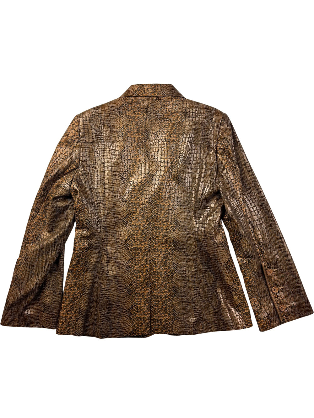 Yfn Collection Brown Animal Print Suit - M - Think Vintage ltd