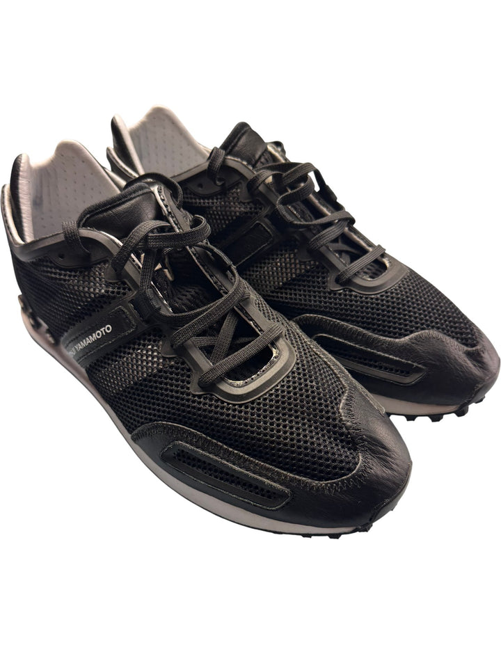 Yohji Yamamoto Y-3 Black Mesh Sneakers - Size 8 - Think Vintage Online Ltd