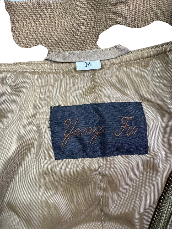Yong Fu Brown Bomber Jacket - L - Think Vintage