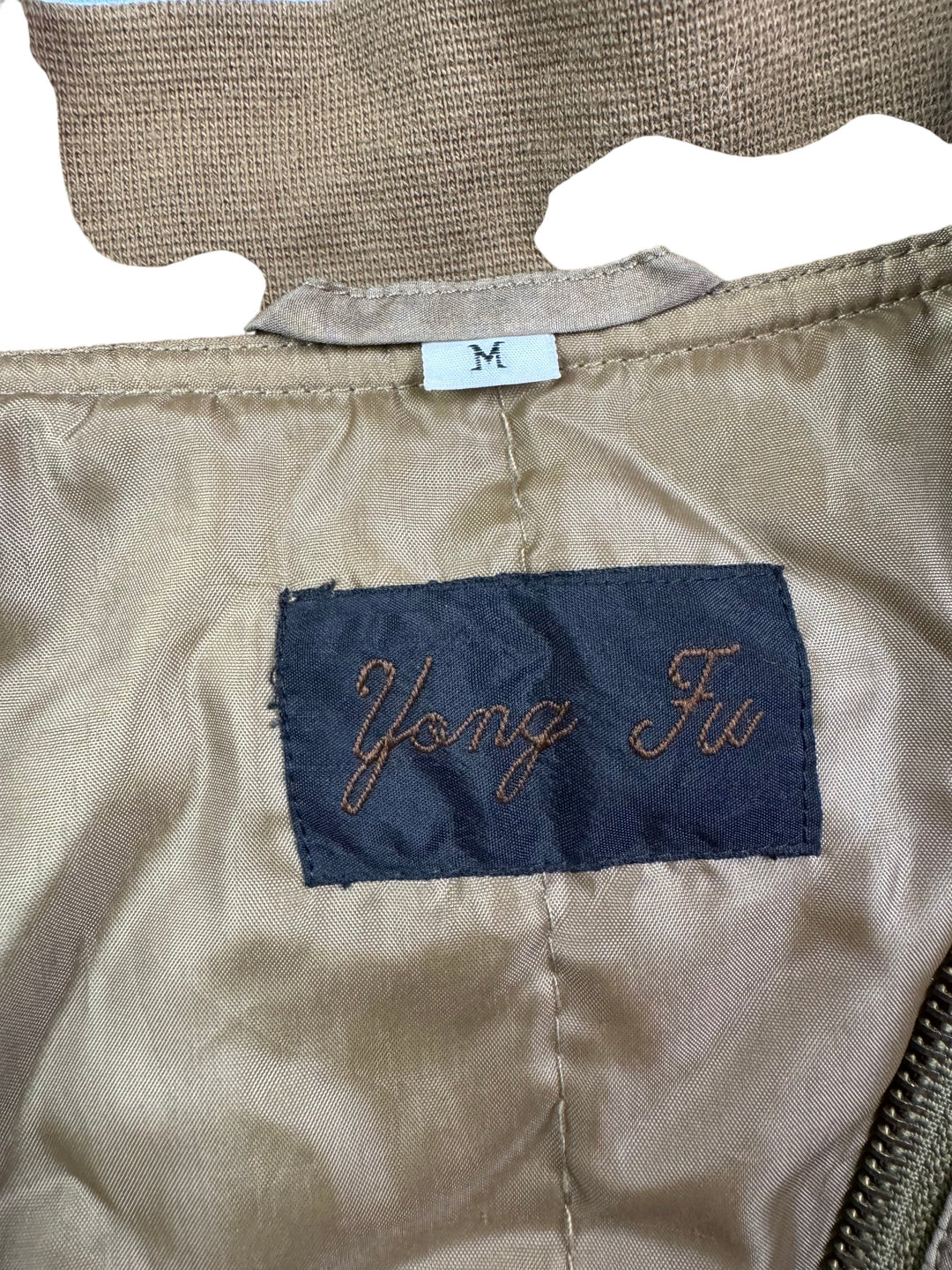 Yong Fu Brown Bomber Jacket - L - Think Vintage Online Ltd