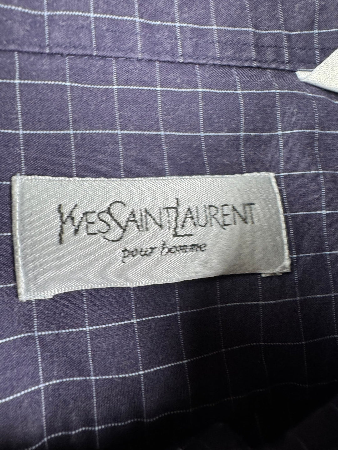Yves Saint Laurent Checked Short Sleeve Shirt - XXL