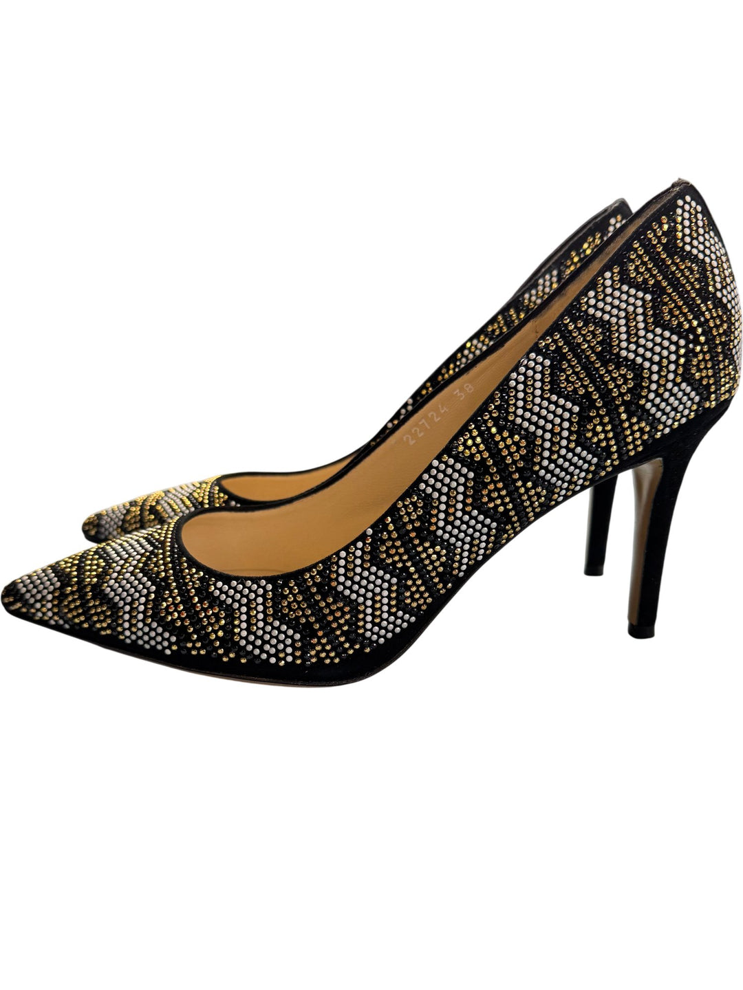 Zocal Embellished Pointed Toe Heels - 5 - Think Vintage ltd