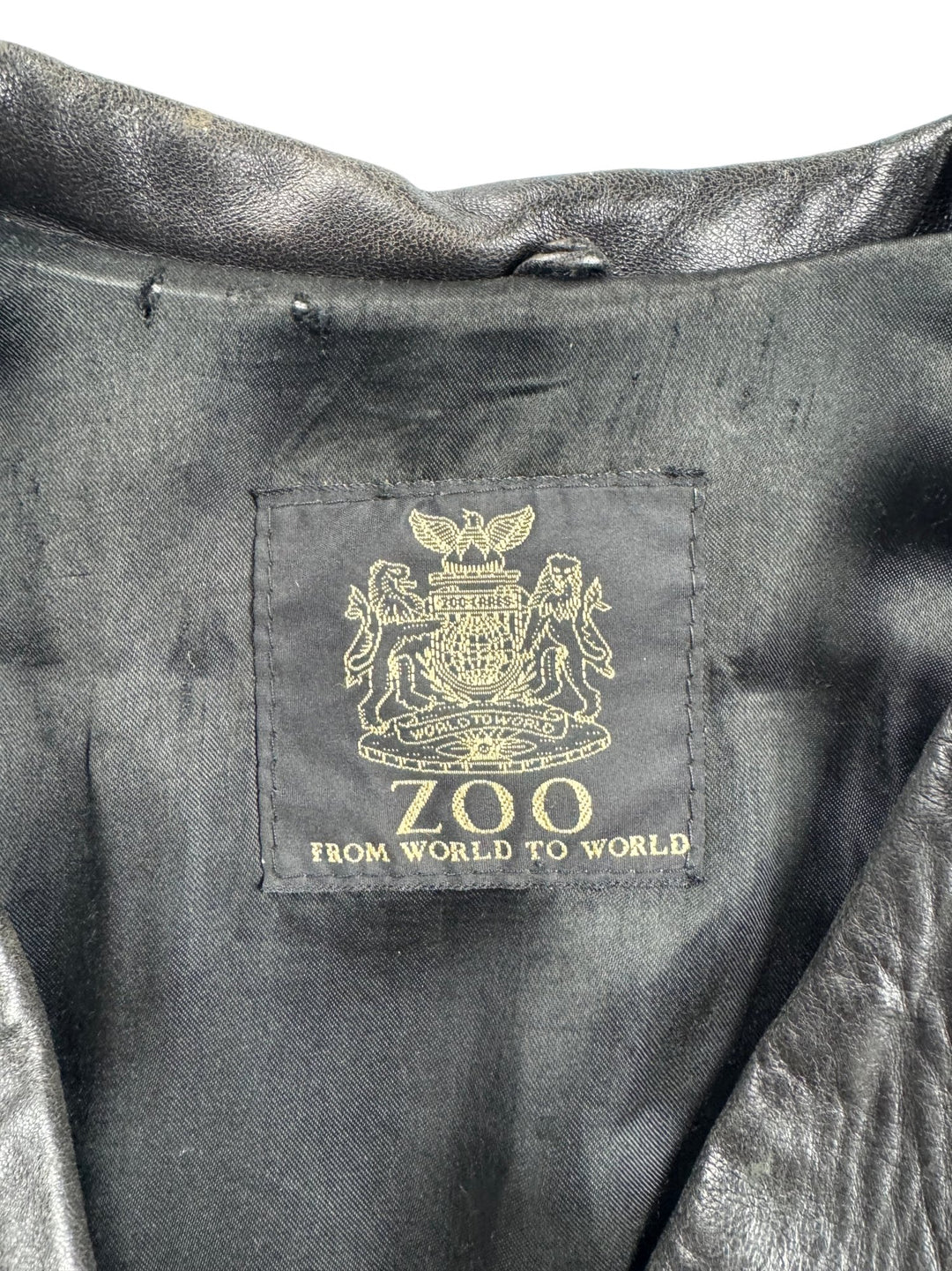 Zoo Leather Fringe Jacket - M - Think Vintage ltd