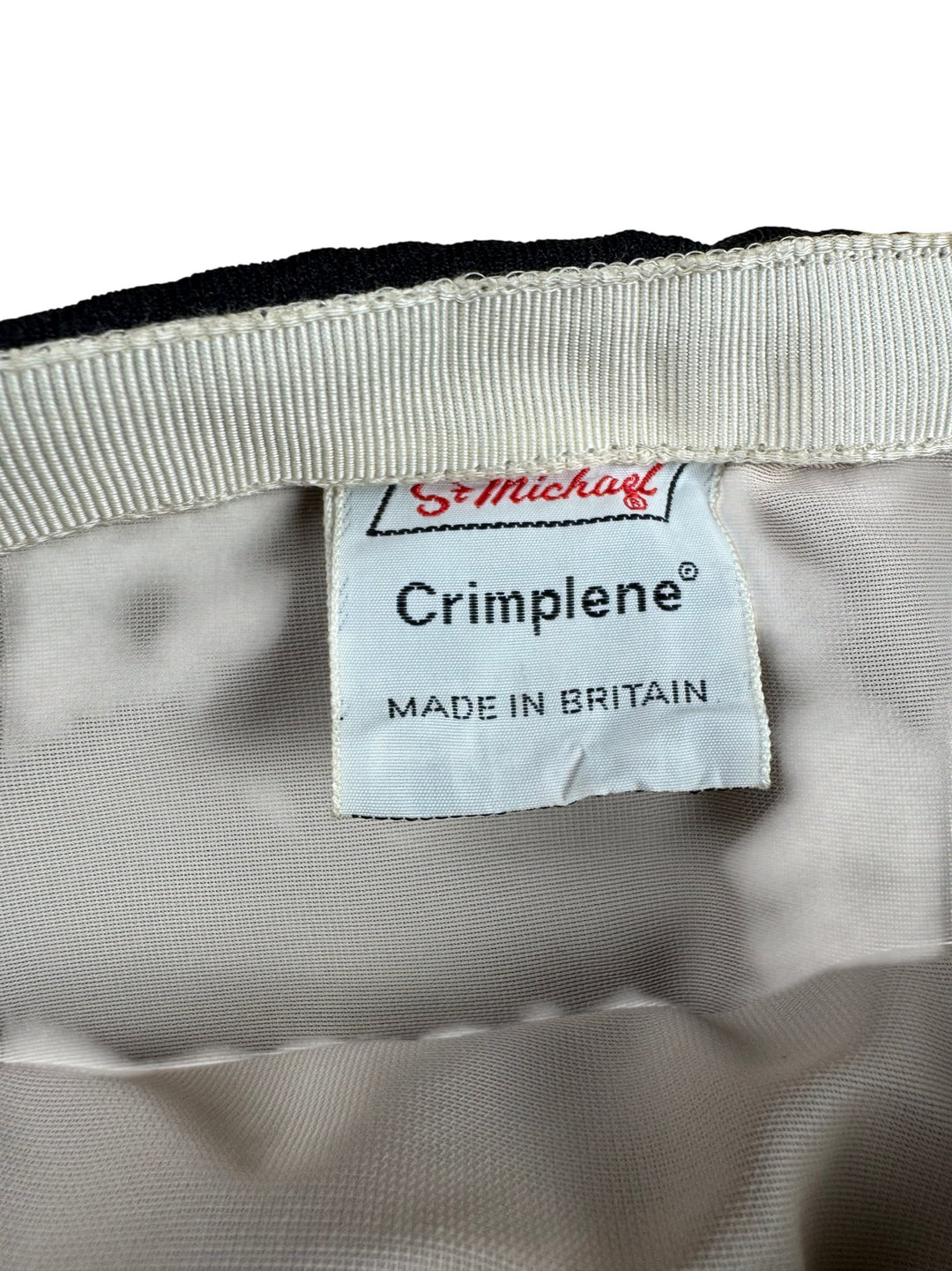 St Michael Blue Crimplene Skirt - W29