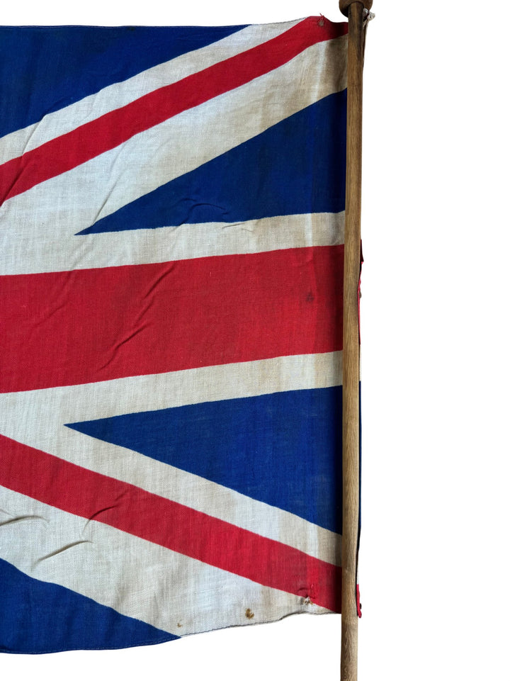 Union Jack Flag with Wooden Pole