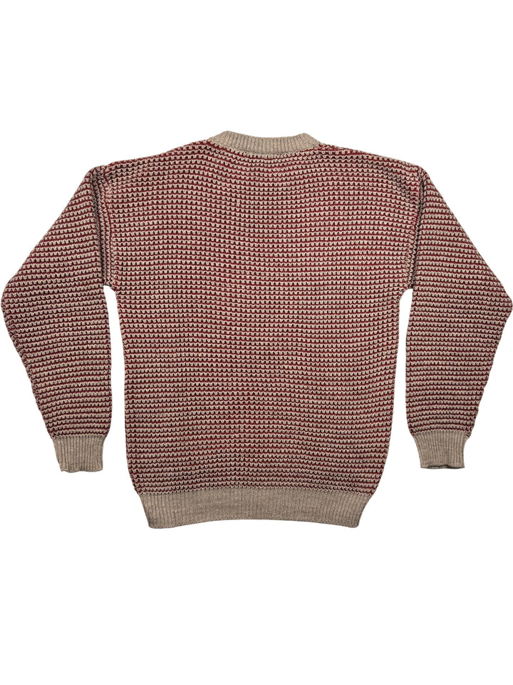 Retro Italian Knit Acrylic Sweater - M
