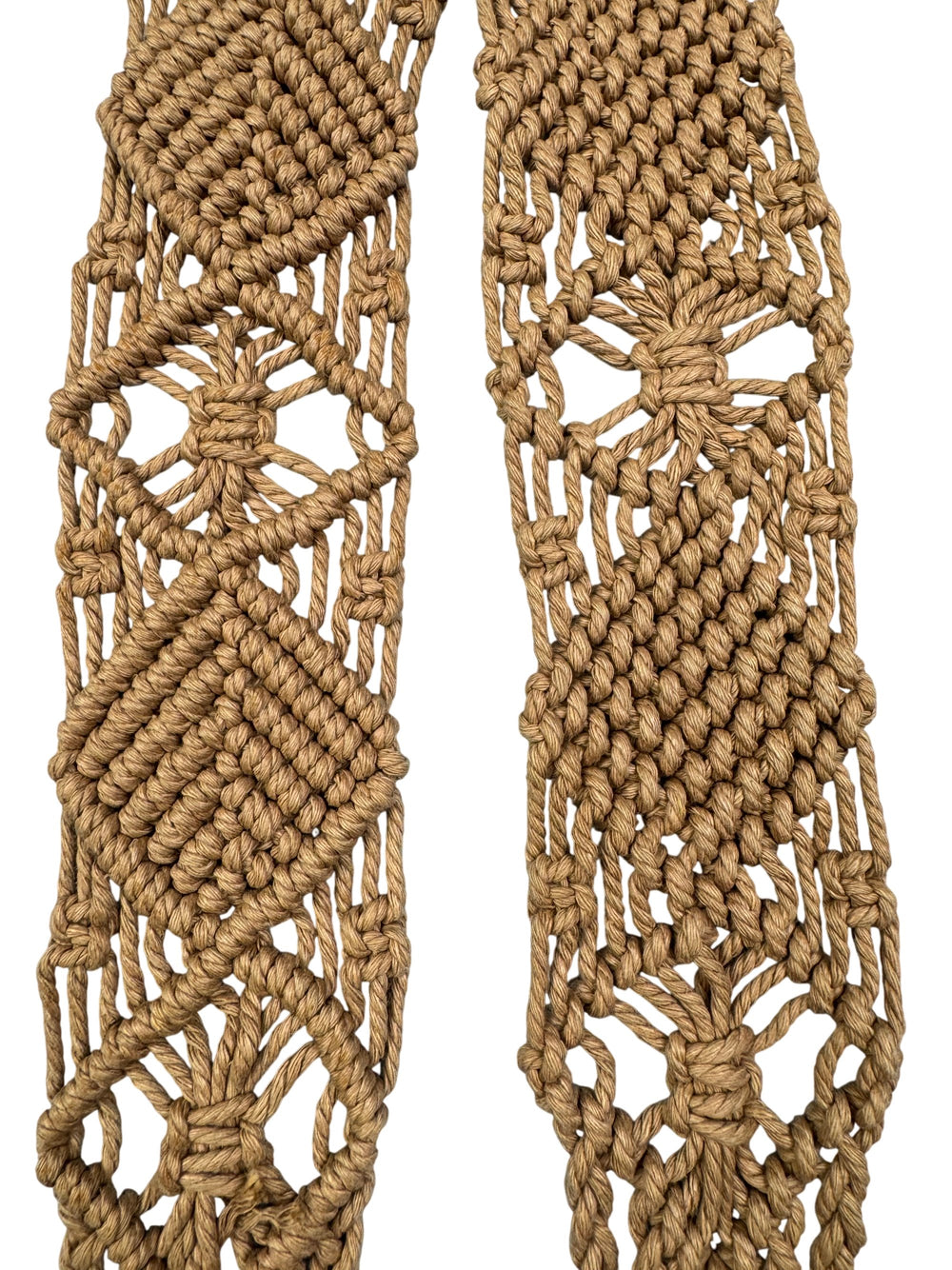 Woven Tie Belt - M - Think Vintage