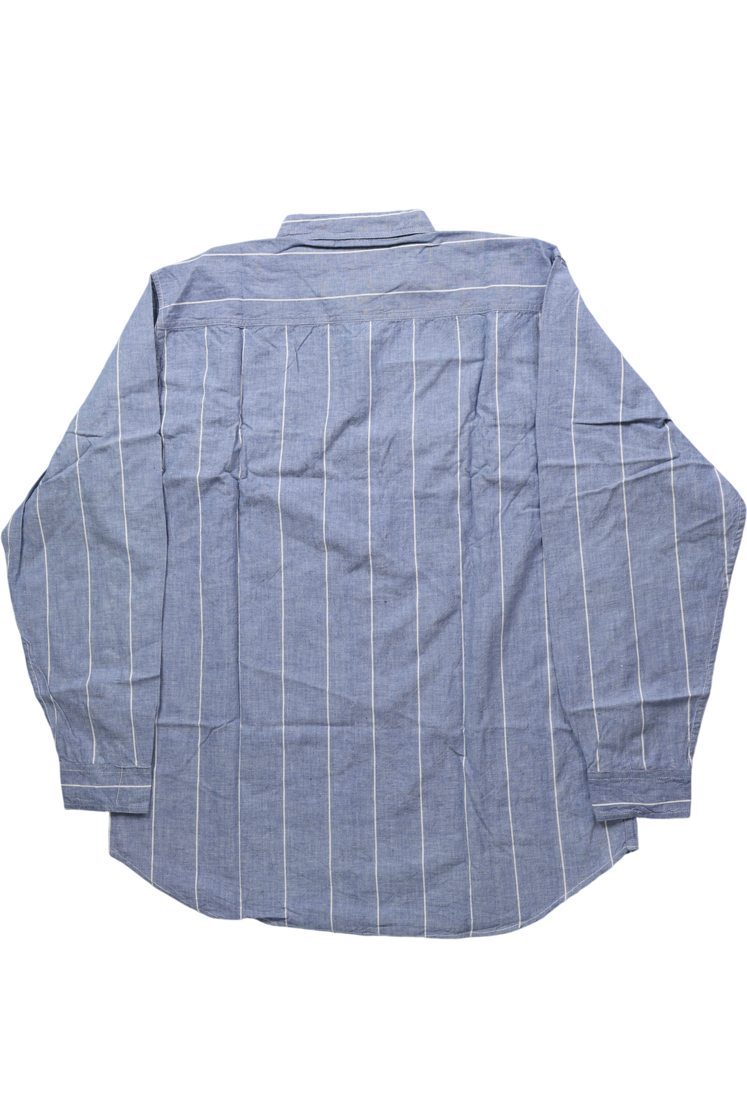 Wholesale Bundle of Vintage Deadstock ‘Alias’ Blue Stripe Cotton Shirt - Think Vintage
