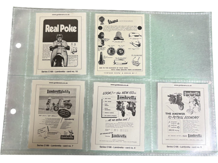 Vespa Lambretta Vintage Scooter Collectors Cards Set - Think Vintage