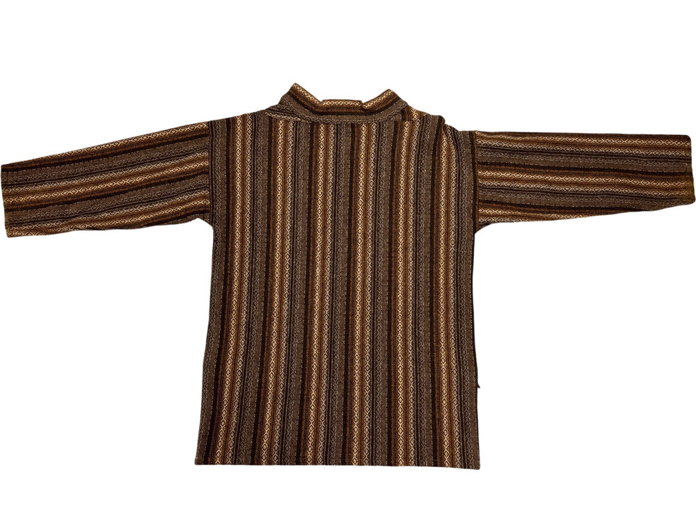1970s Brown Striped Sweater - Think Vintage