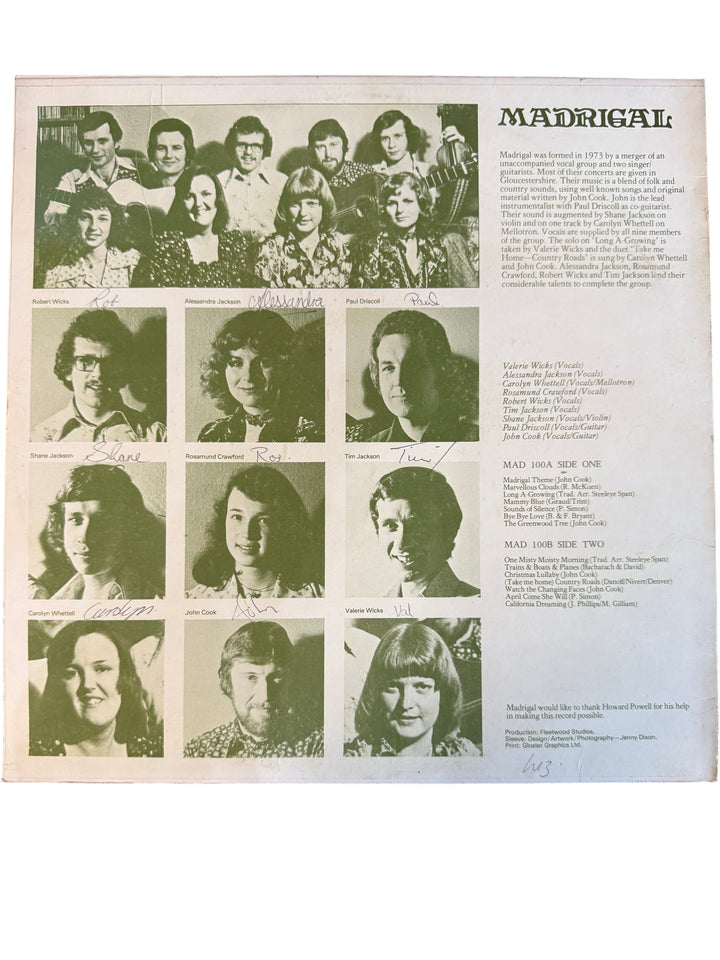 Madrigal Beneath The Greenwood Tree Vinyl