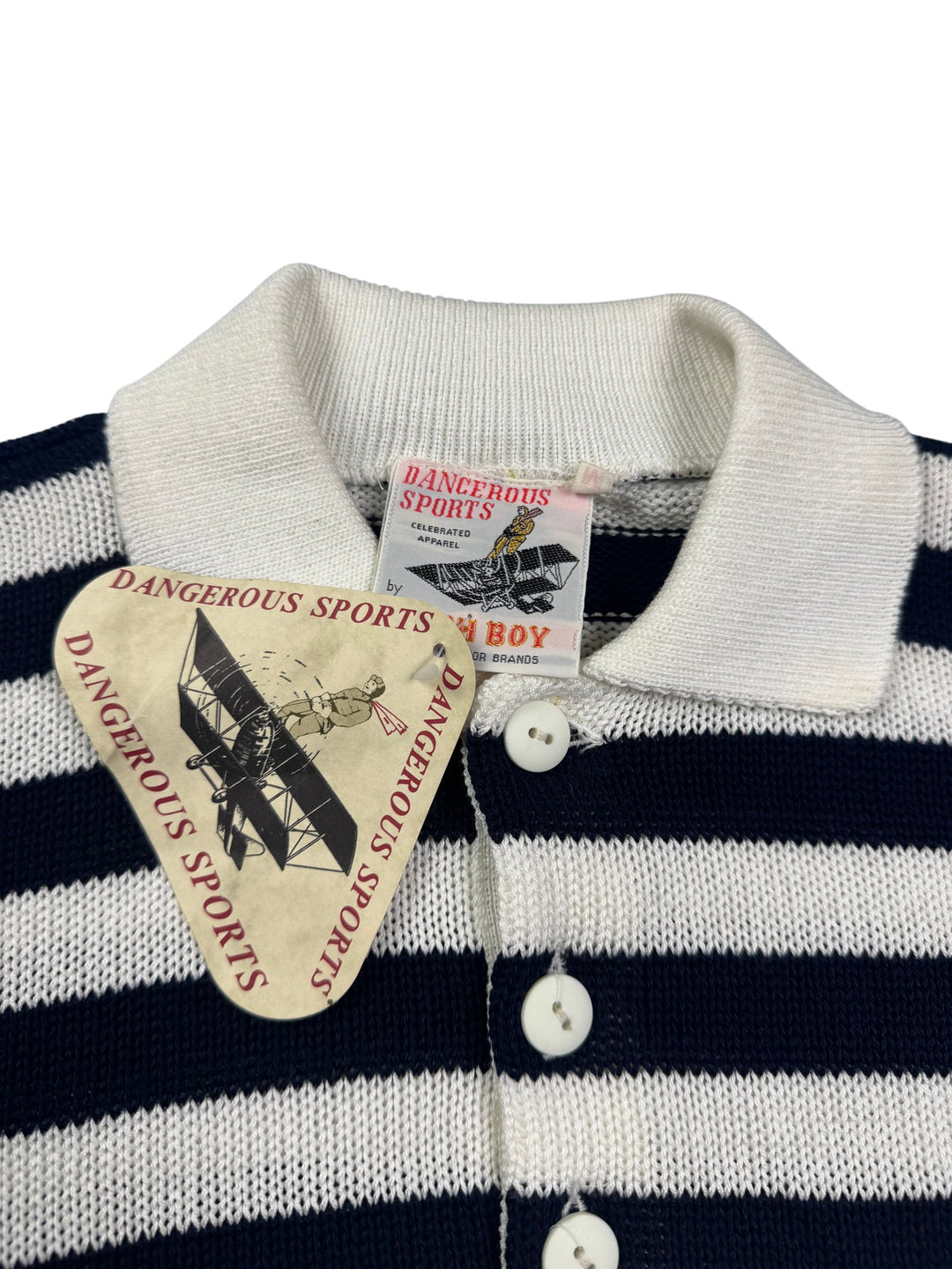 Dangerous Sports Striped Rugby Shirt - L