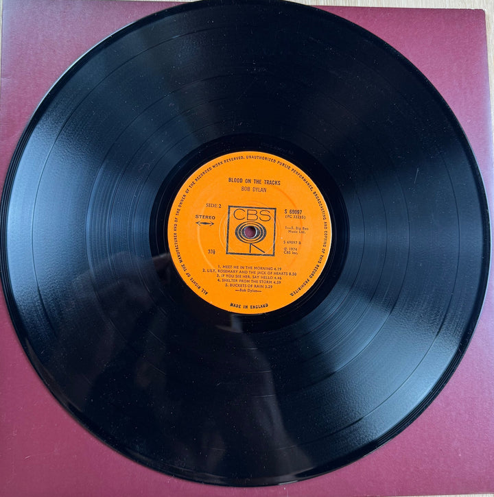 Bob Dylan Blood On The Tracks Vinyl - Very Good
