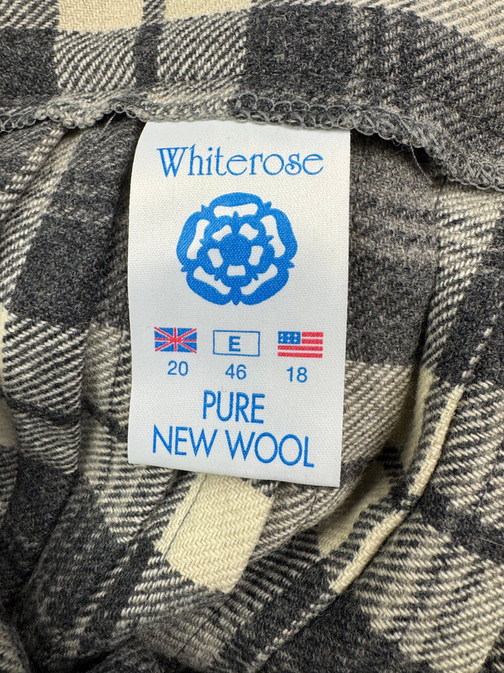 Whiterose Plaid Wool Kilt - L
