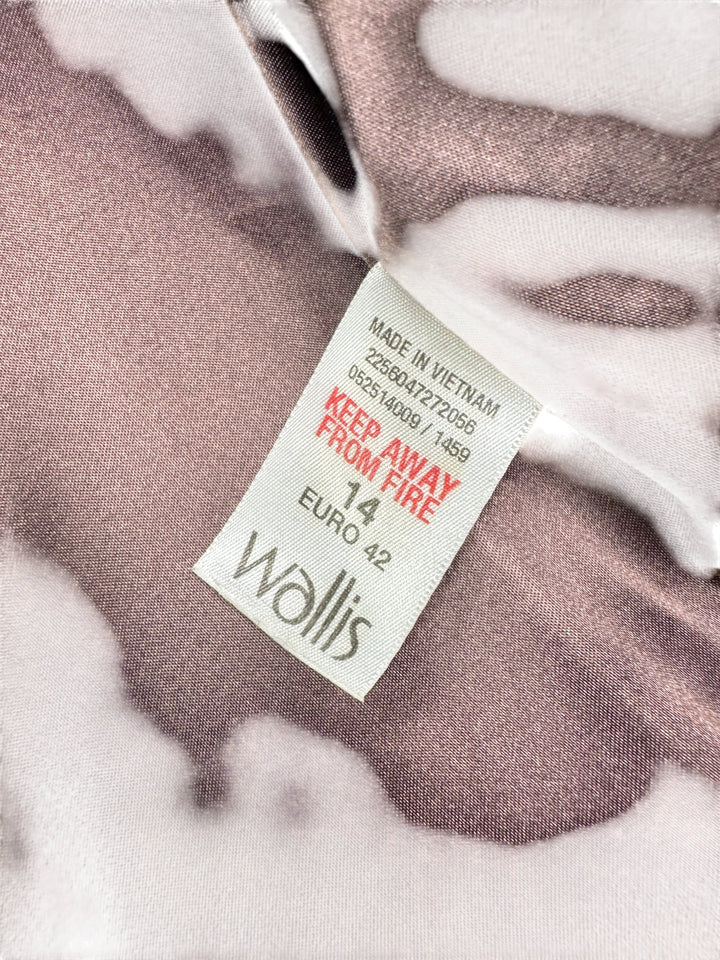 Wallis Chevron Pattern Overcoat - M