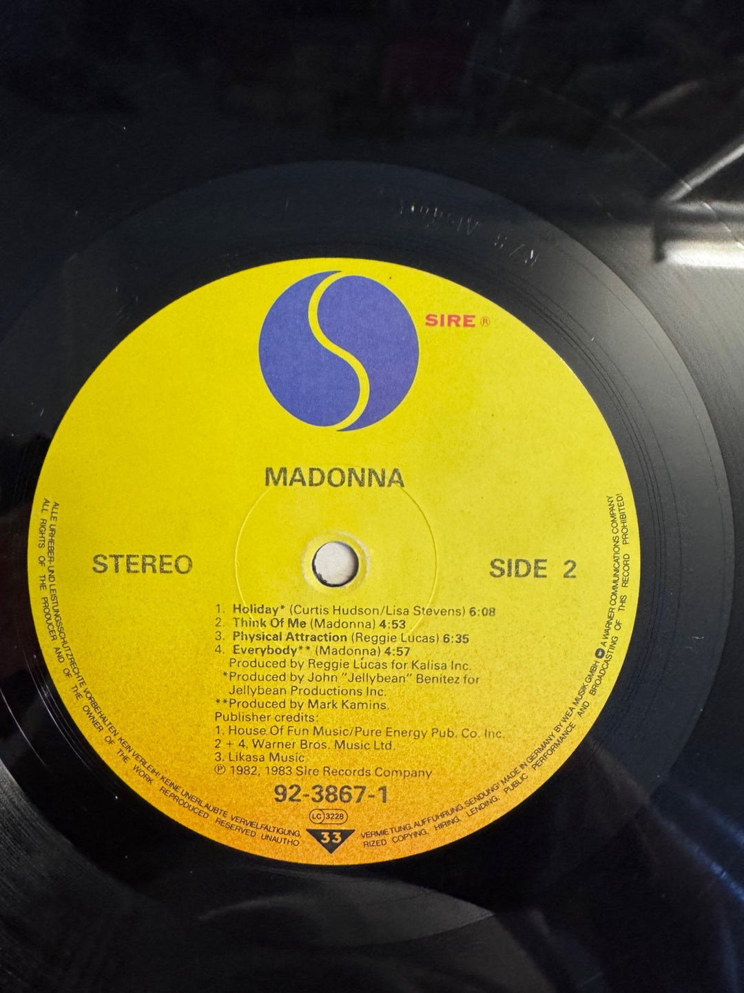 1980s Madonna Album Vinyl - Very Good