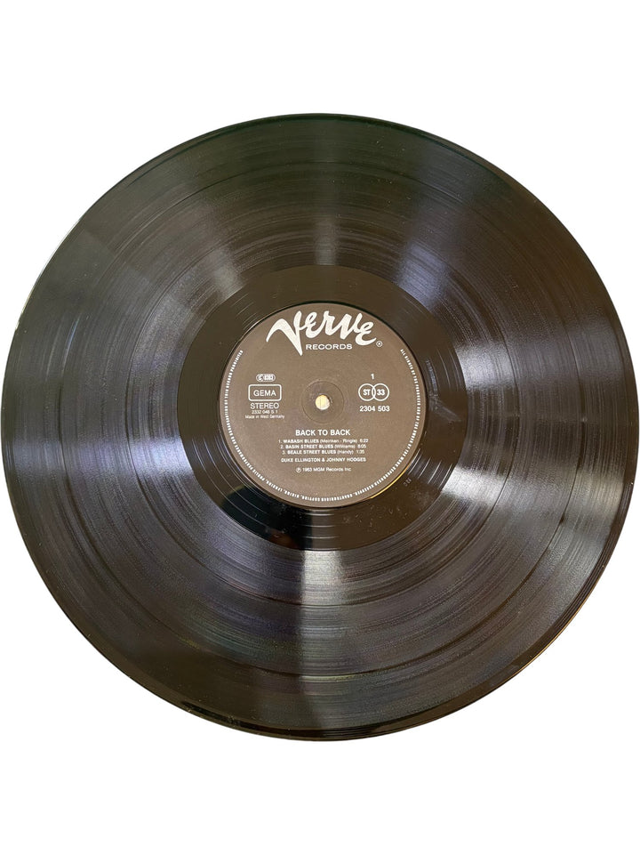 "Back To Back" by Duke Ellington and Johnny Hodges Vinyl Record - Fair