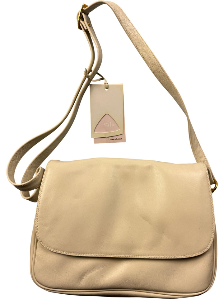 Tula Beige Leather Shoulder Bag