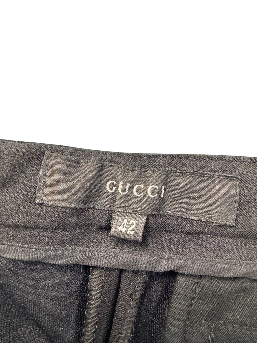 Gucci Black Nylon Flared Pants - W28