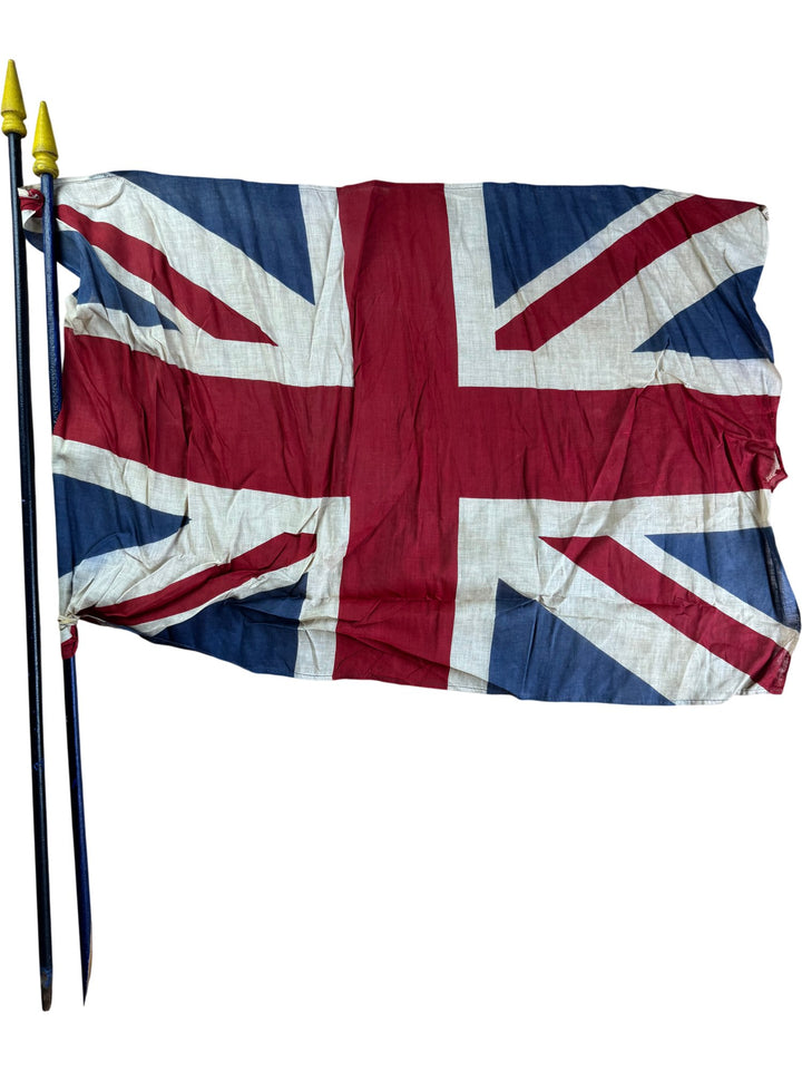 Union Jack Flag With Wooden Pole