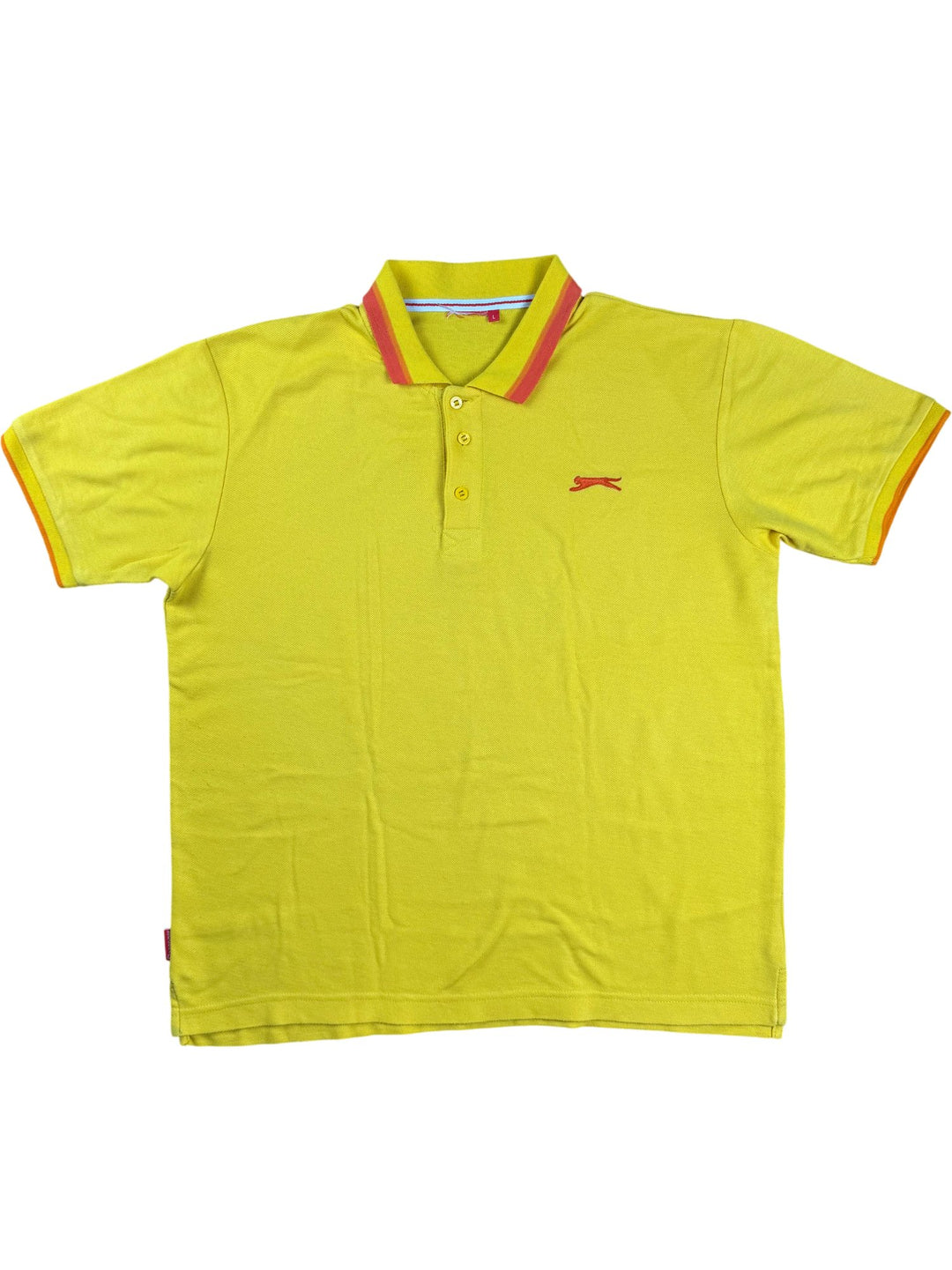 Yellow Polo Shirt With Red Logo - XL
