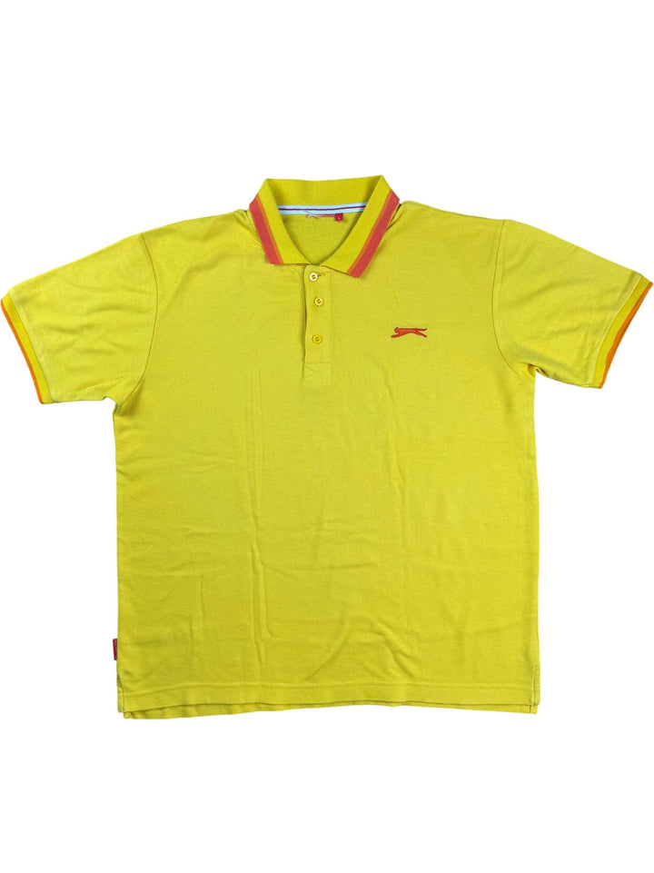 Yellow Polo Shirt With Red Logo - XL