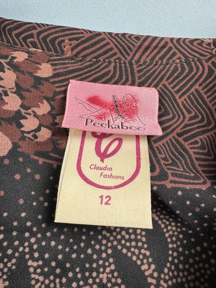 Peekaboo Claudia Fashions Floral Dress - M