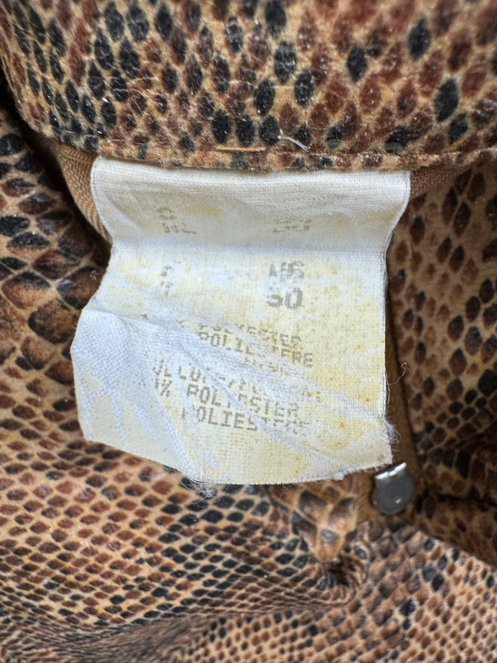 1970s Snake Print Sleeveless Vest - M