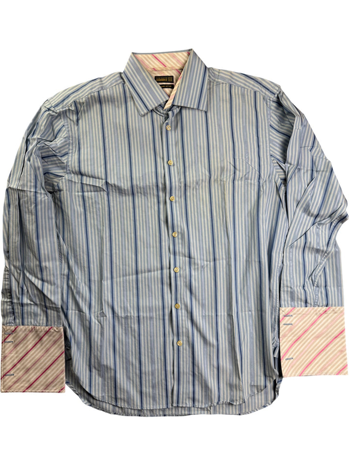 Ted Baker Endurance Striped Cotton Shirt - L