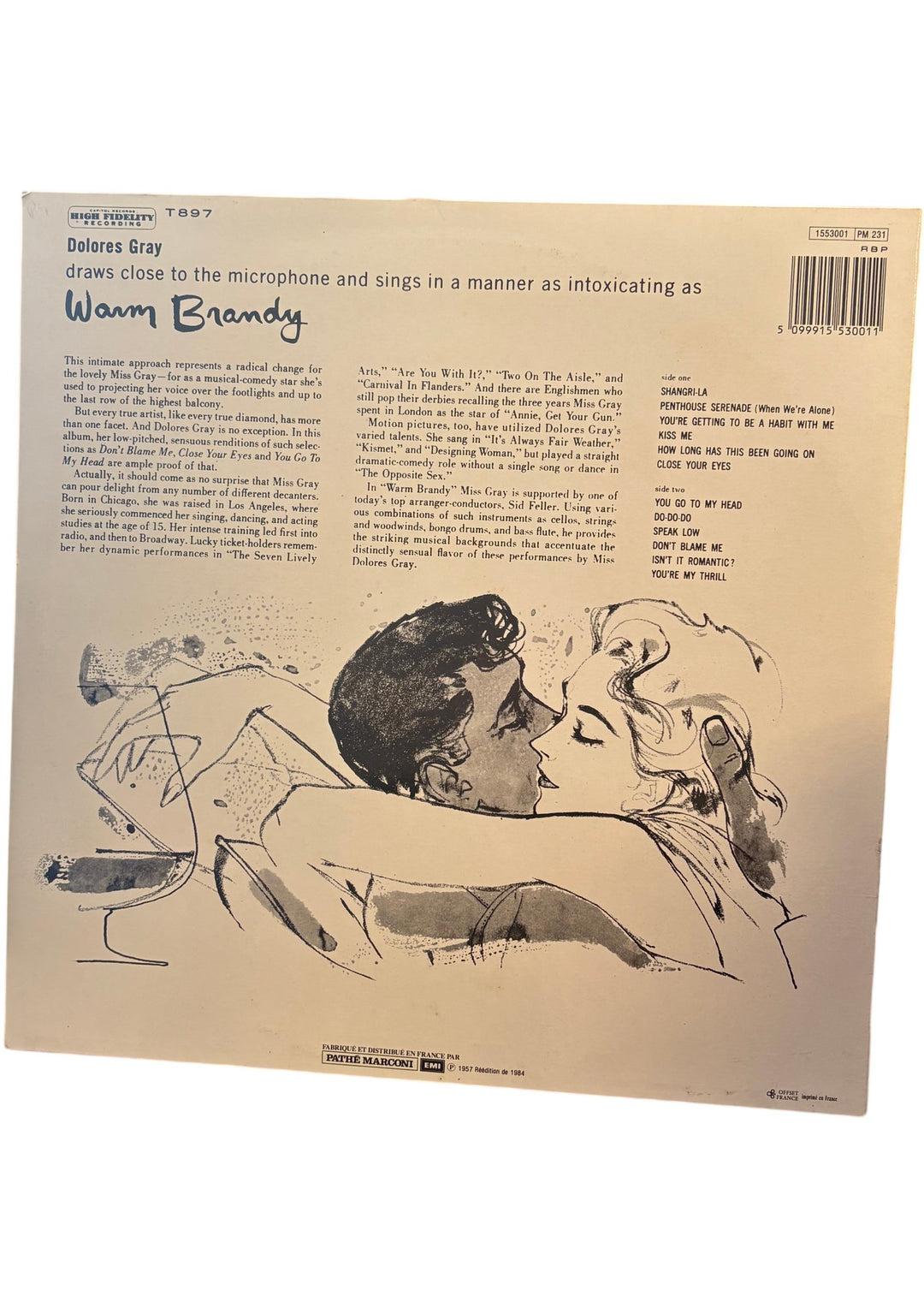 Dolores Gray Warm Brandy Vinyl Record - Good
