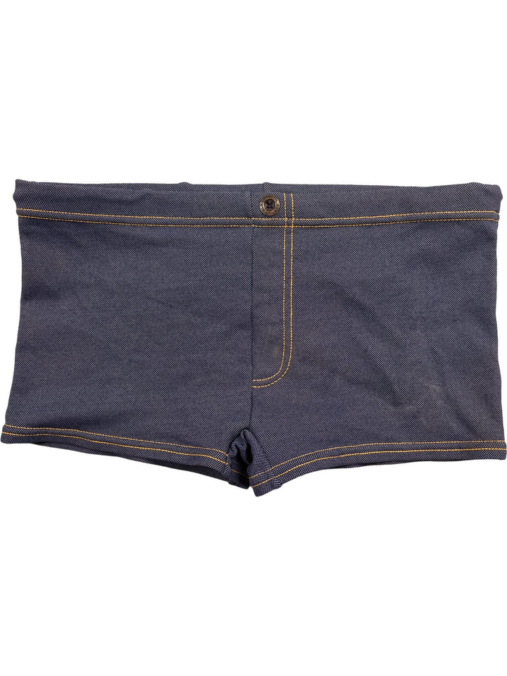 St Michael Nylon Denim Shorts - S - Think Vintage