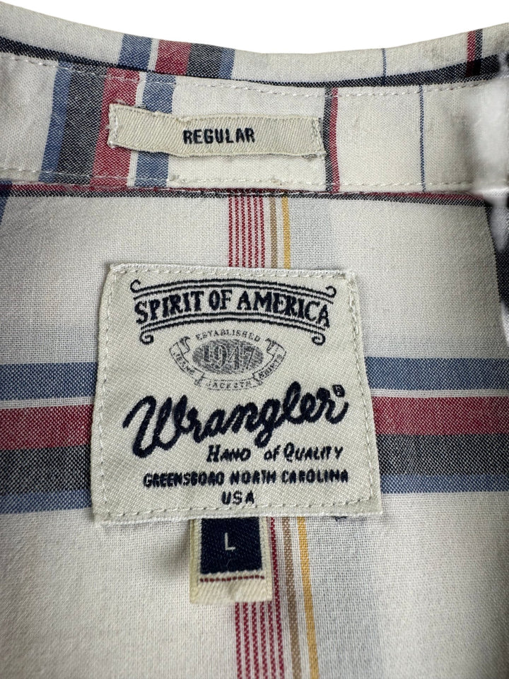 Wrangler Hand Of Quality Plaid Short Sleeve Shirt - M