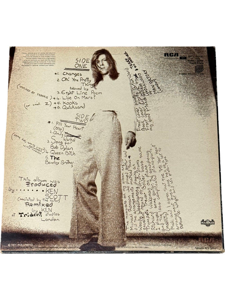 Hunky Dory Vinyl by David Bowie
