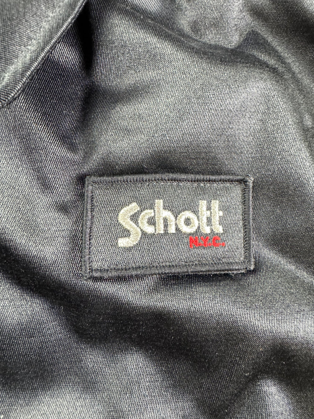 Schott NY Black Bomber Jacket - M