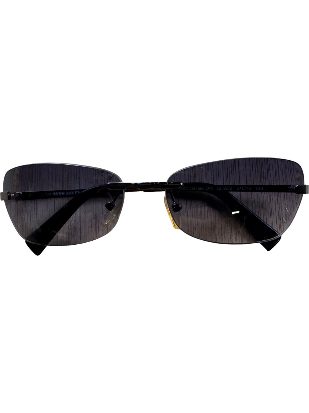Miss Sixty Black Rectangular Sunglasses