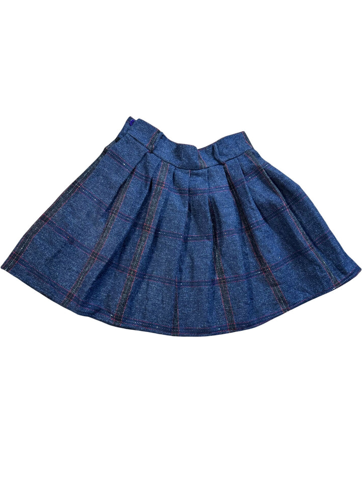 90s Plaid Pleated Mini Skirt