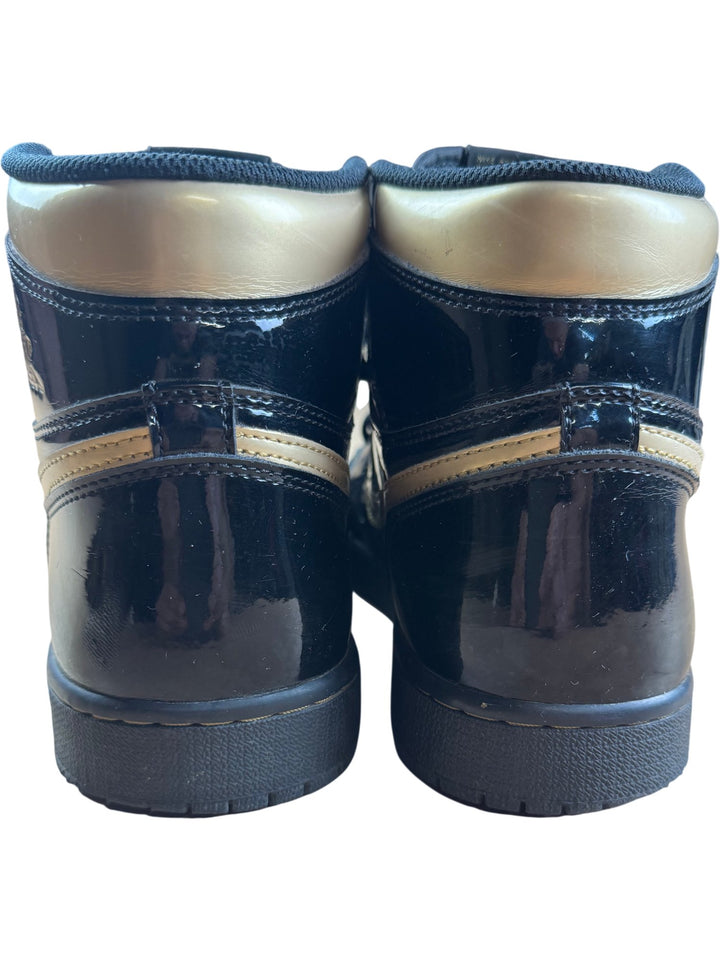Nike Air High-Top Sneakers Black And Gold - 8.5
