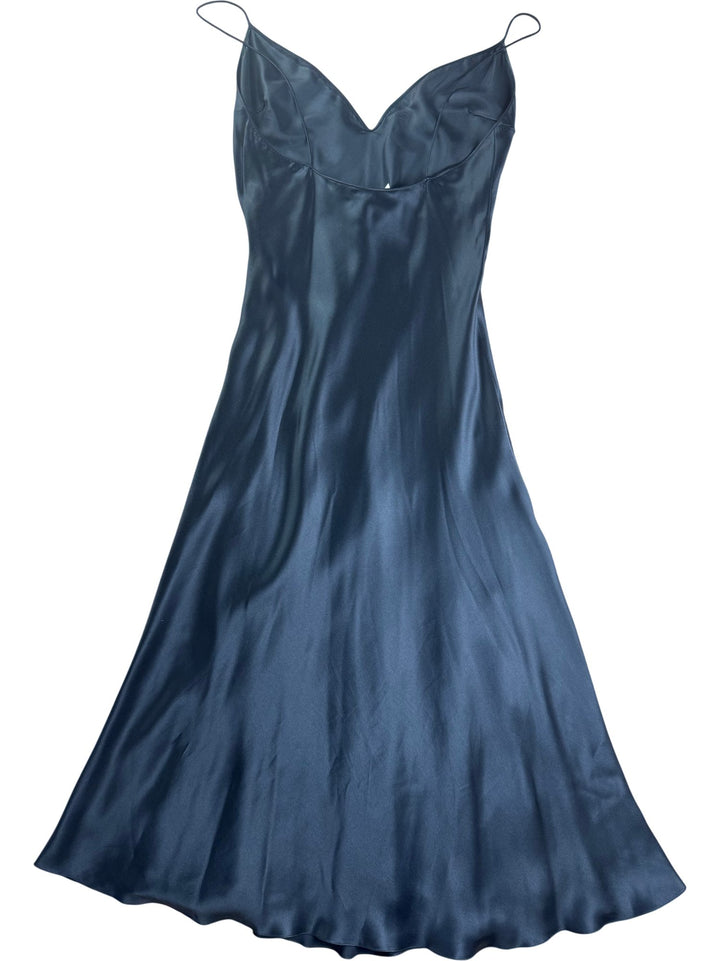 Christian Dior Black Silk Slip Dress