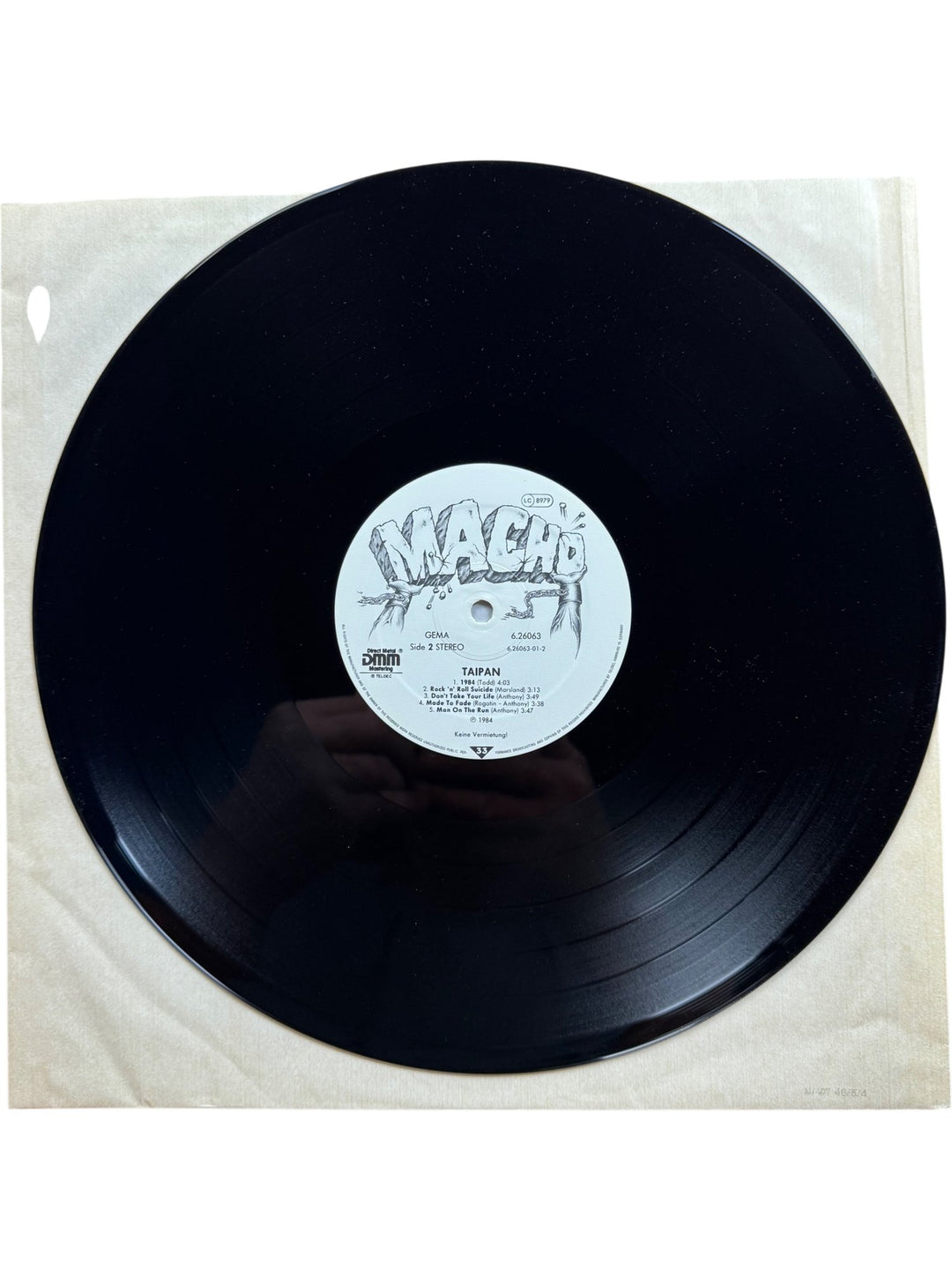 Taipan Self-Titled Vinyl Record - Very Good