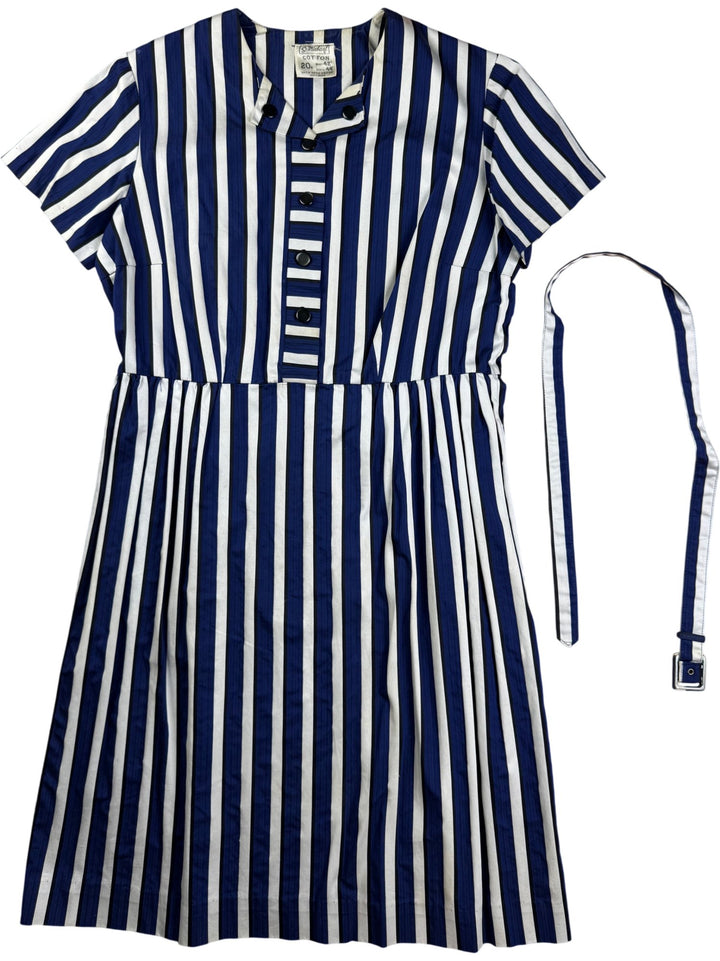 St Michael Cotton Stripe Dress